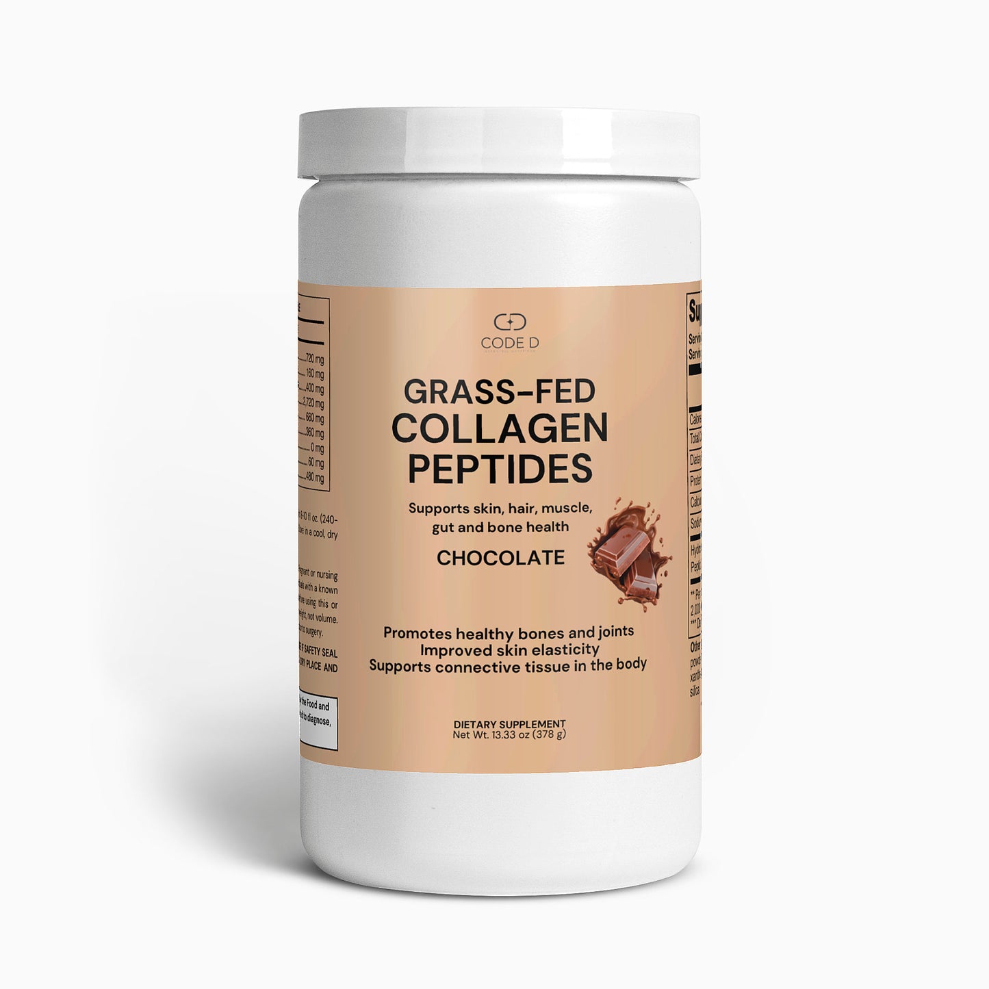 Grass-Fed Collagen Peptides Powder (Chocolate)