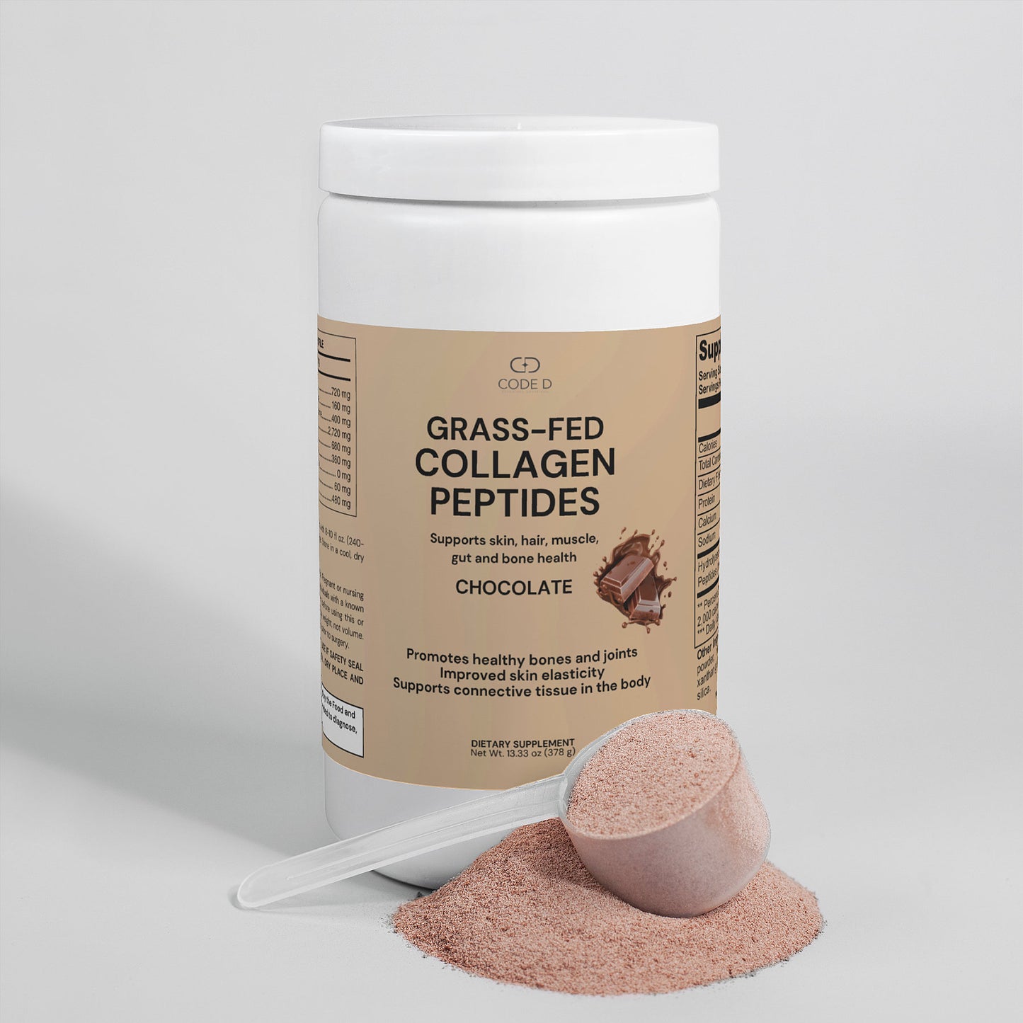 Grass-Fed Collagen Peptides Powder (Chocolate)