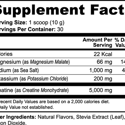 HydraCode Creatine Powder